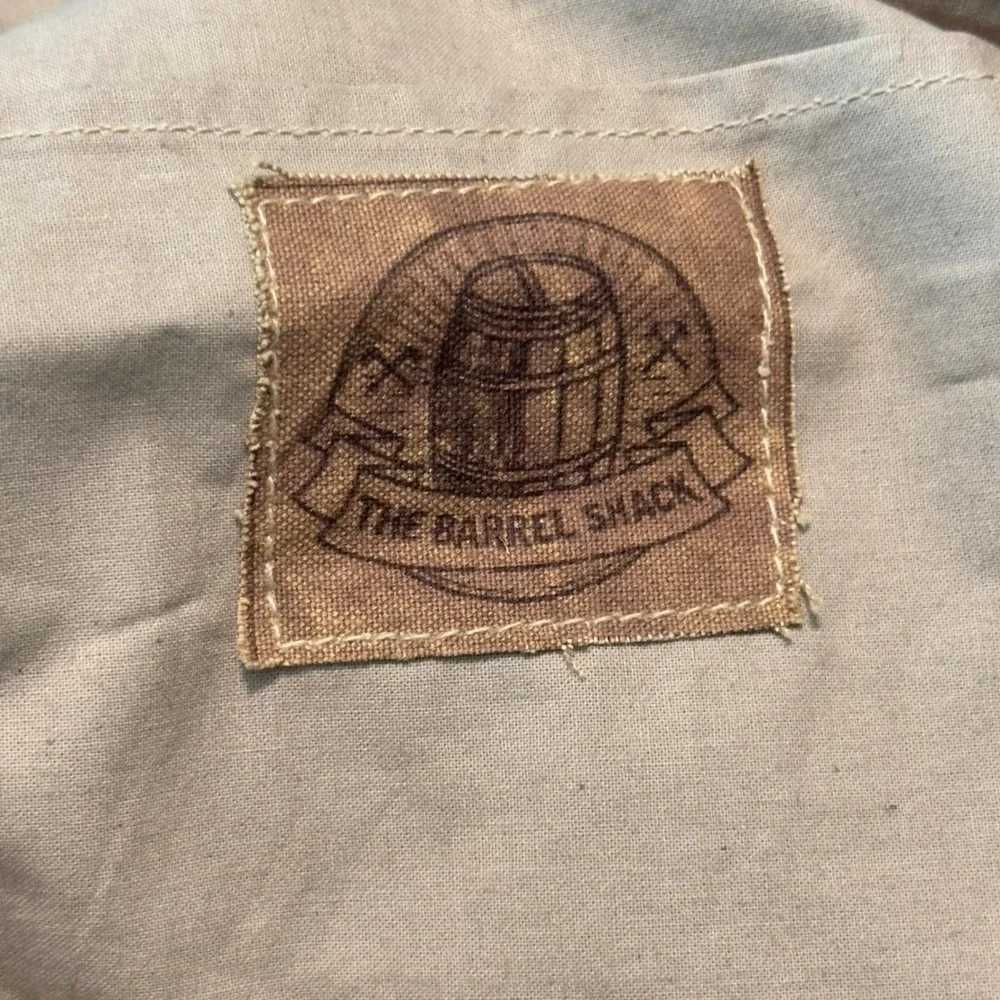 The Barrel Shack Canvas Leather Duffel Bag Weekender Travel Bag Star Graphic